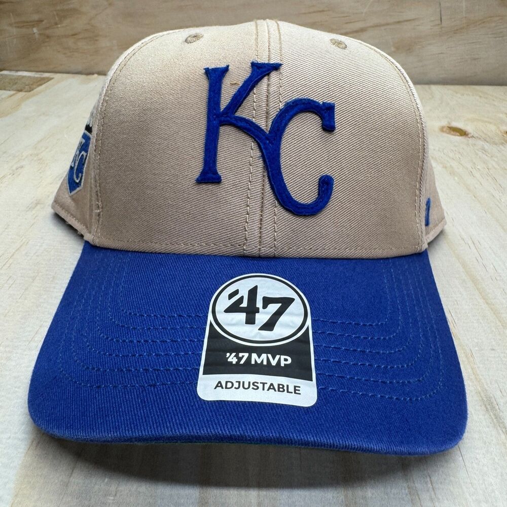 NEW Kansas City Royals '47 Brand MVP Dusty Cooperstown Adjustable Hat Cap OSFM